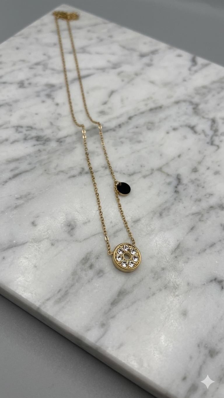  Çelik Kolye 45cm (Gold) 010852
