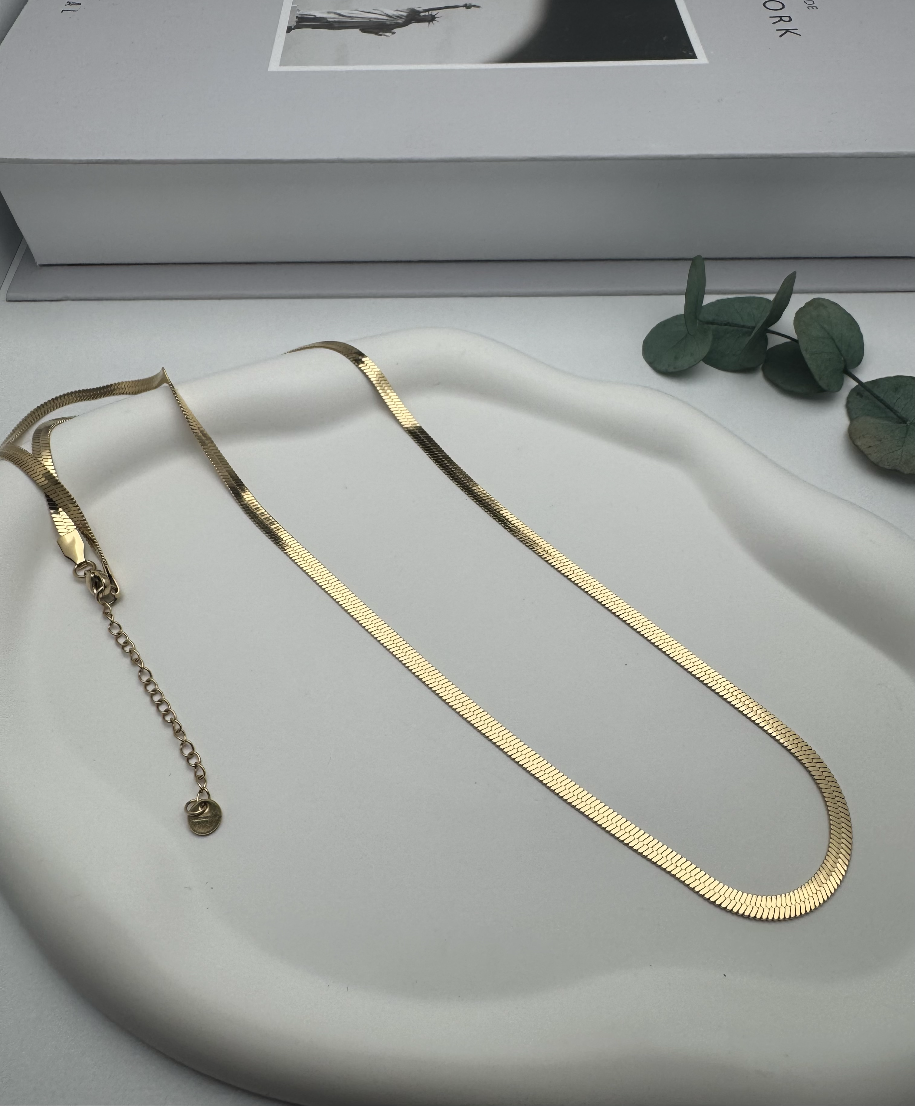 4mm 60 cm İtalyan  Çelik Kolye (Gold) 0106152