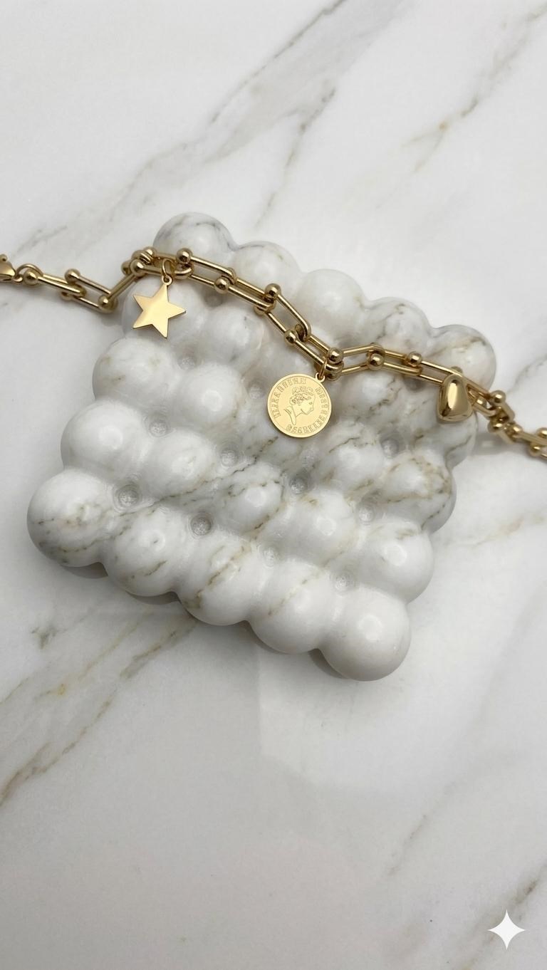 Çelik  Bileklik (Gold) Blk 2513