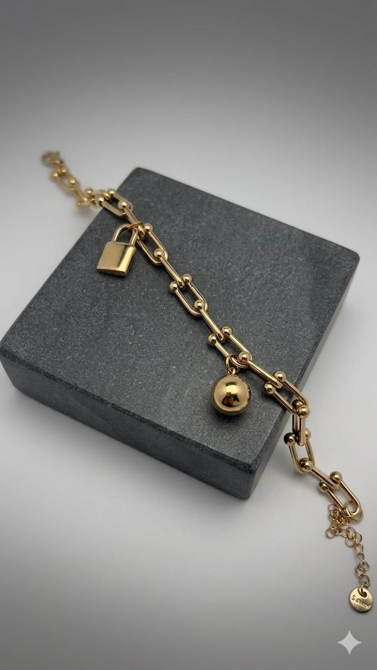 Çelik  Bileklik (Gold) Blk 2524