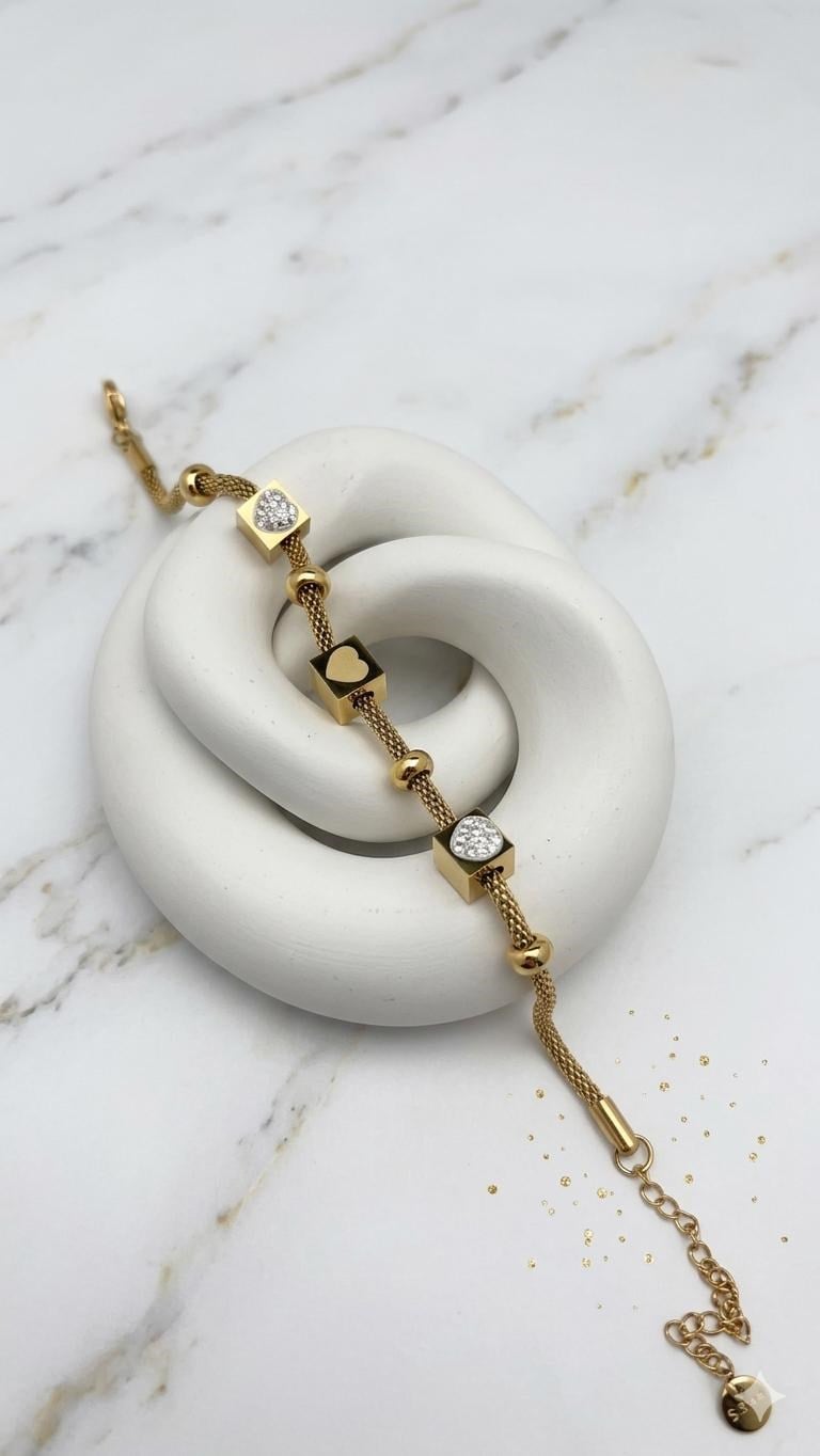 Çelik  Bileklik (Gold) Blk 2526