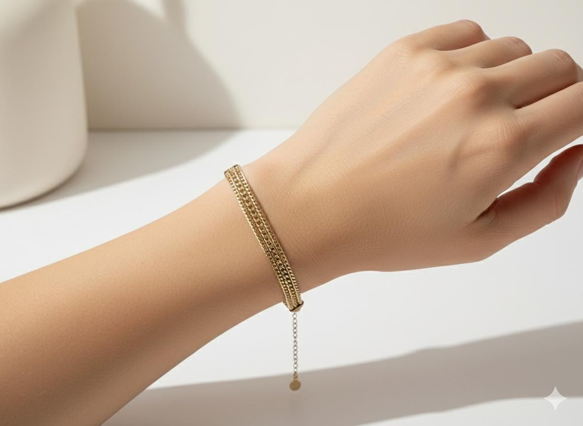Çelik Bileklik (Gold) Blk 405