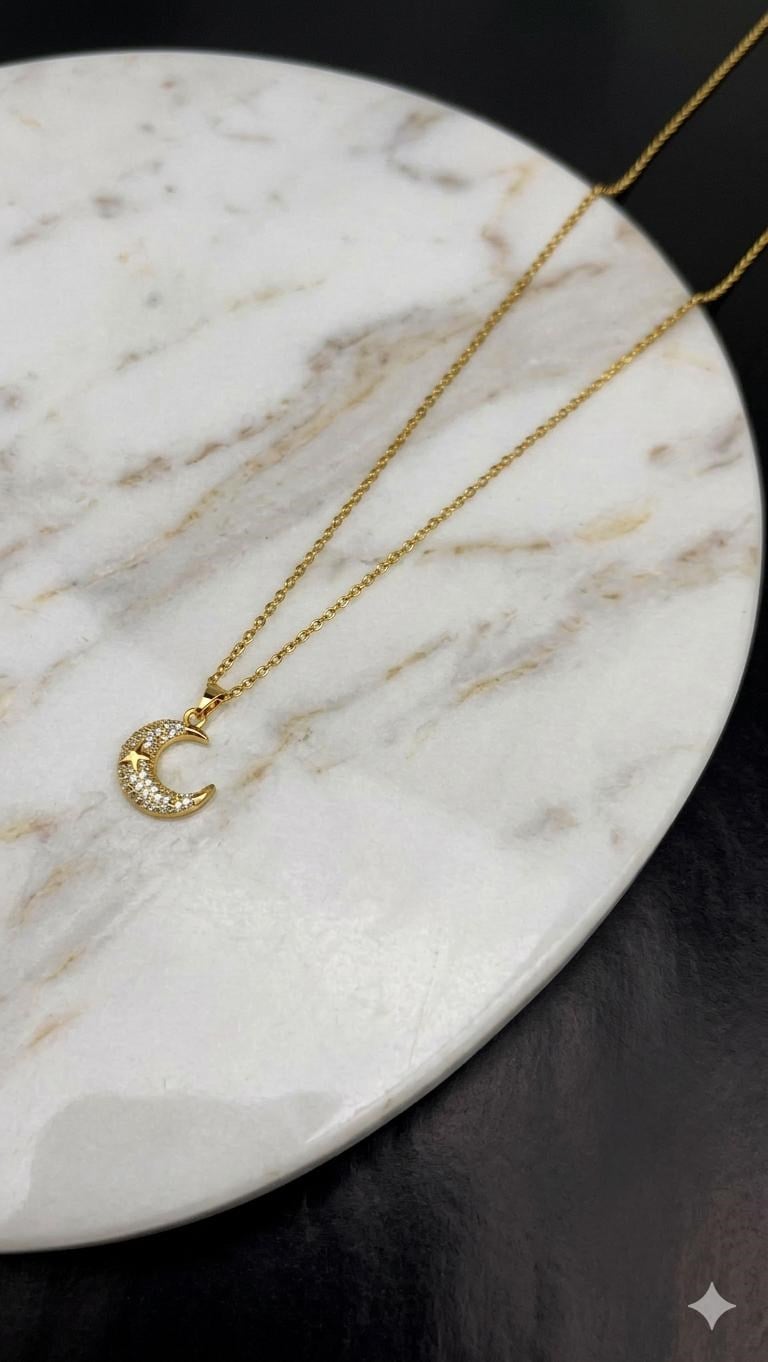 Çelik Kolye 45cm (Gold) 010882