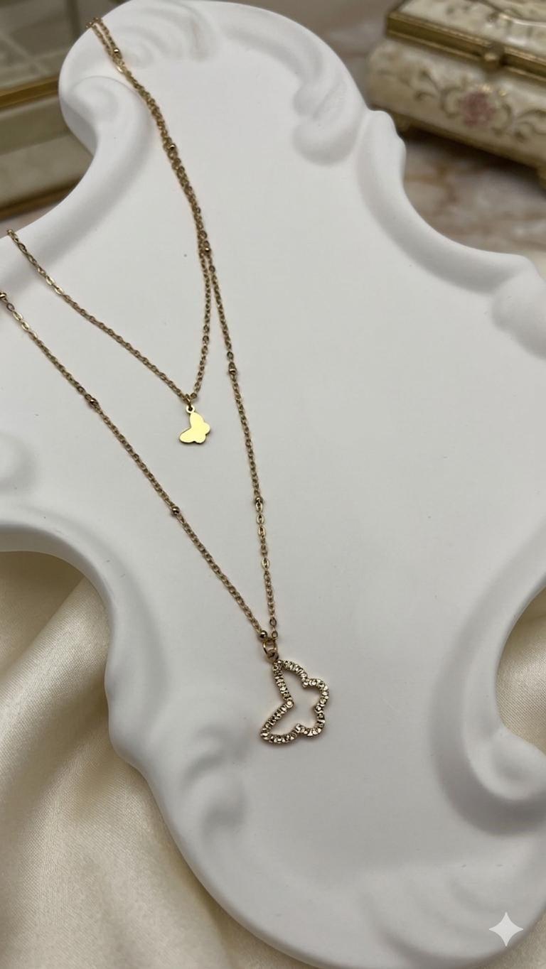 Çelik Kolye 45cm (Gold) 010913