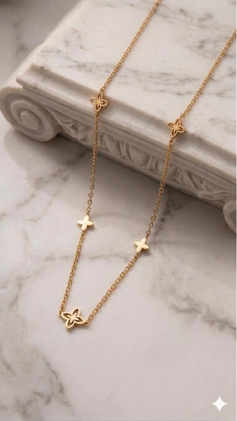 Çelik Kolye 45cm (Gold) 010915