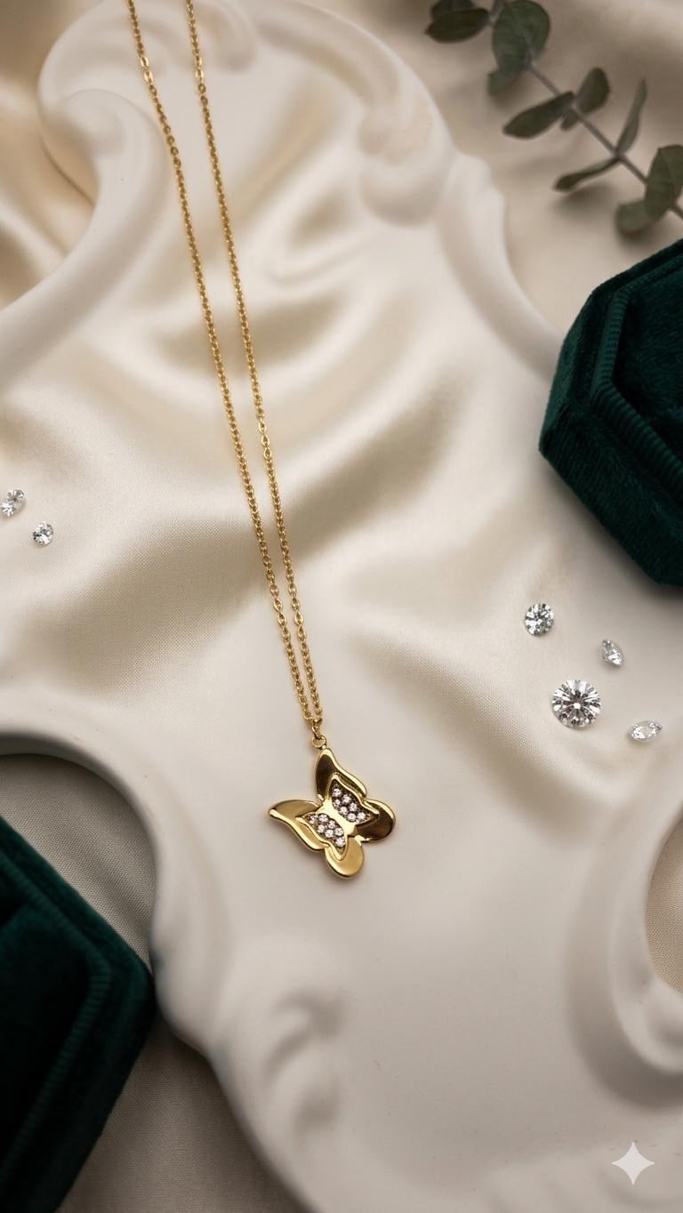 Çelik Kolye 45cm (Gold) 010933