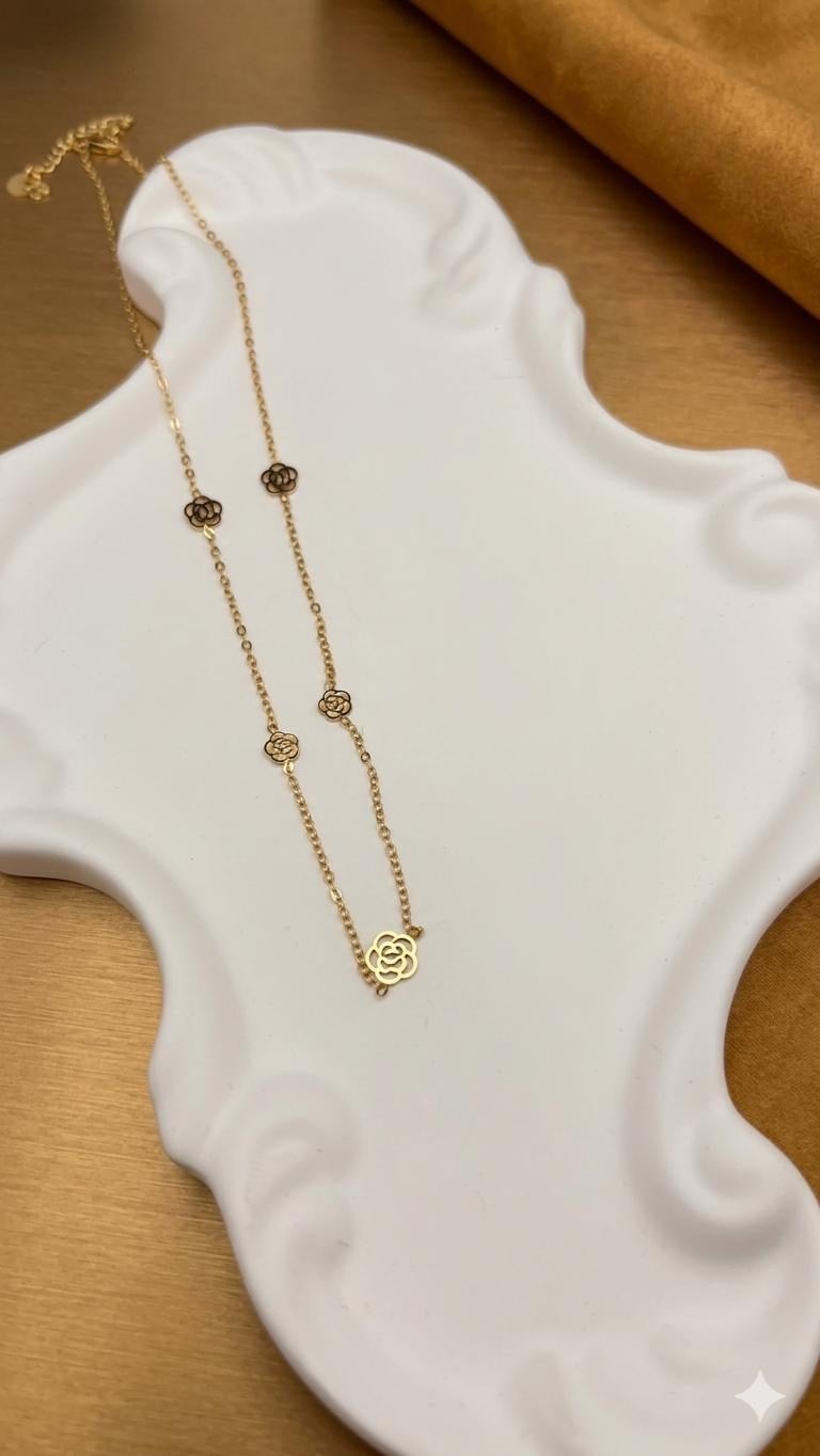 Çelik Kolye 45cm (Gold) 010946