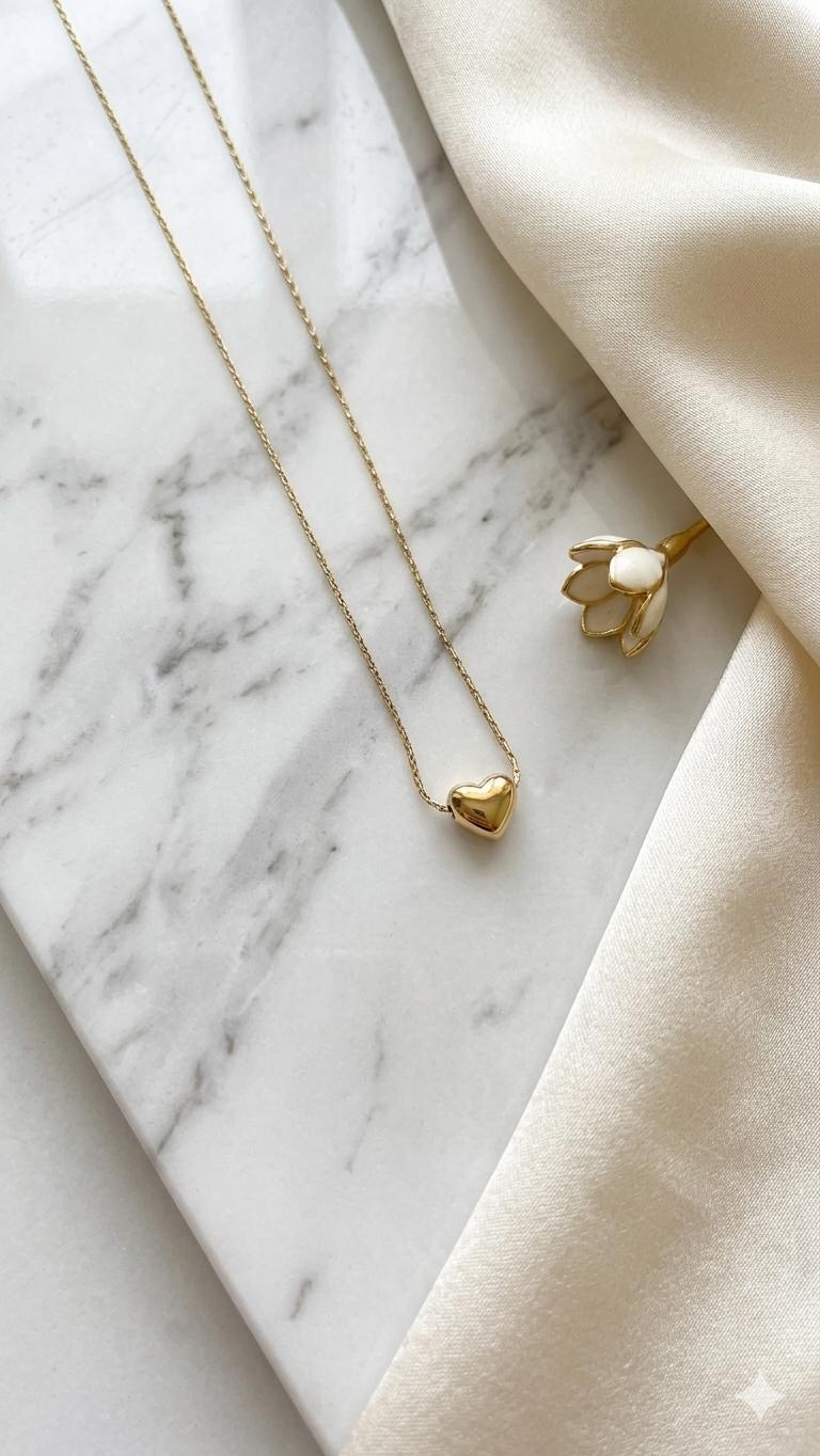 Çelik Kolye 45cm (Gold) 010954