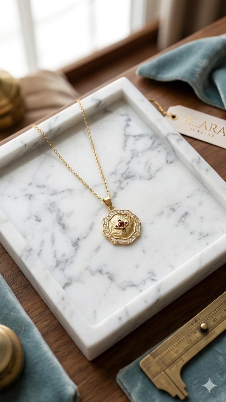 Çelik Kolye 45cm (Gold) 010975