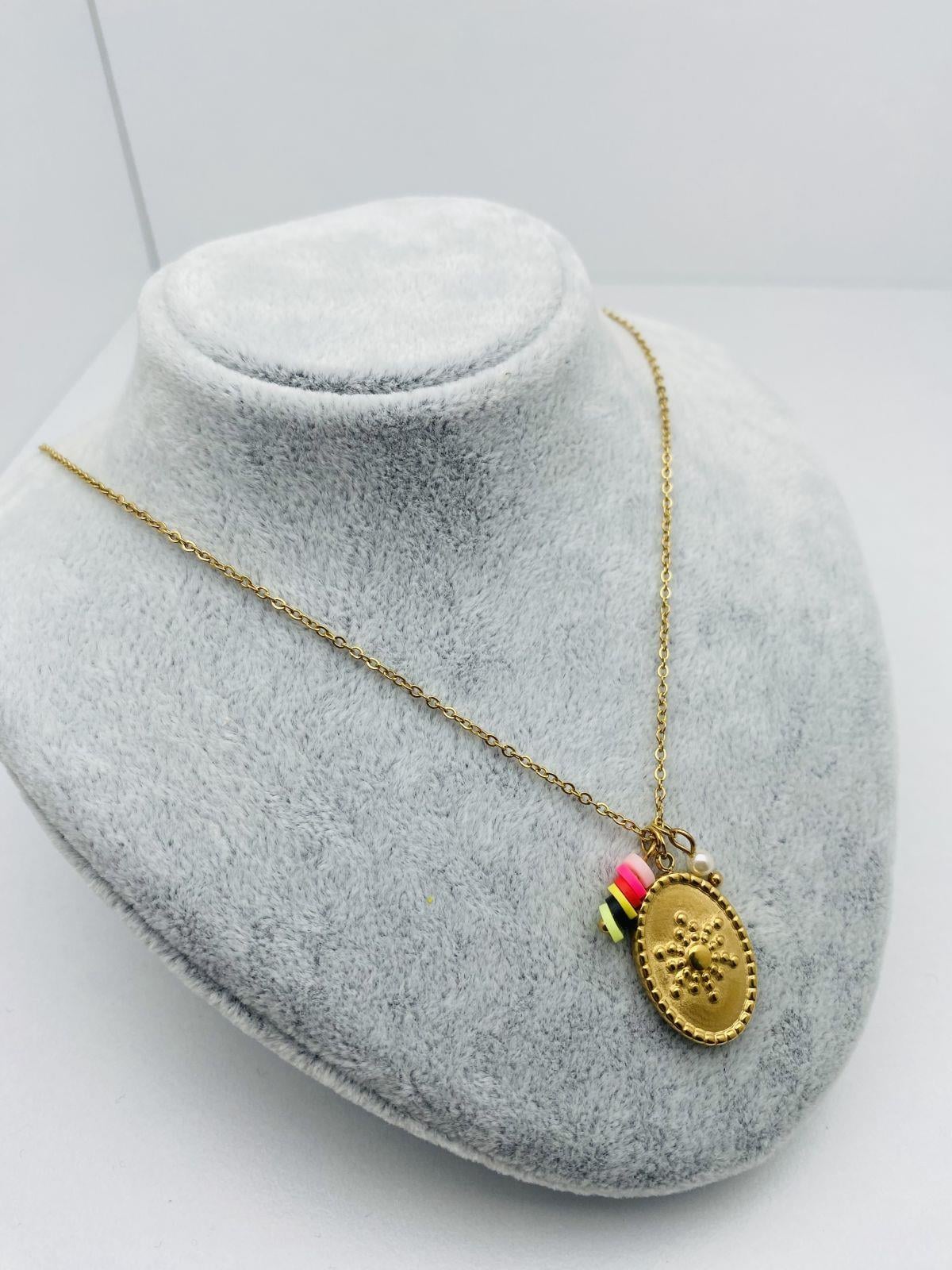 Çelik Kolye(gold)010639