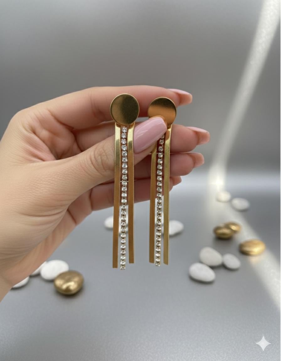 Çelik Küpe (Gold) Kp588