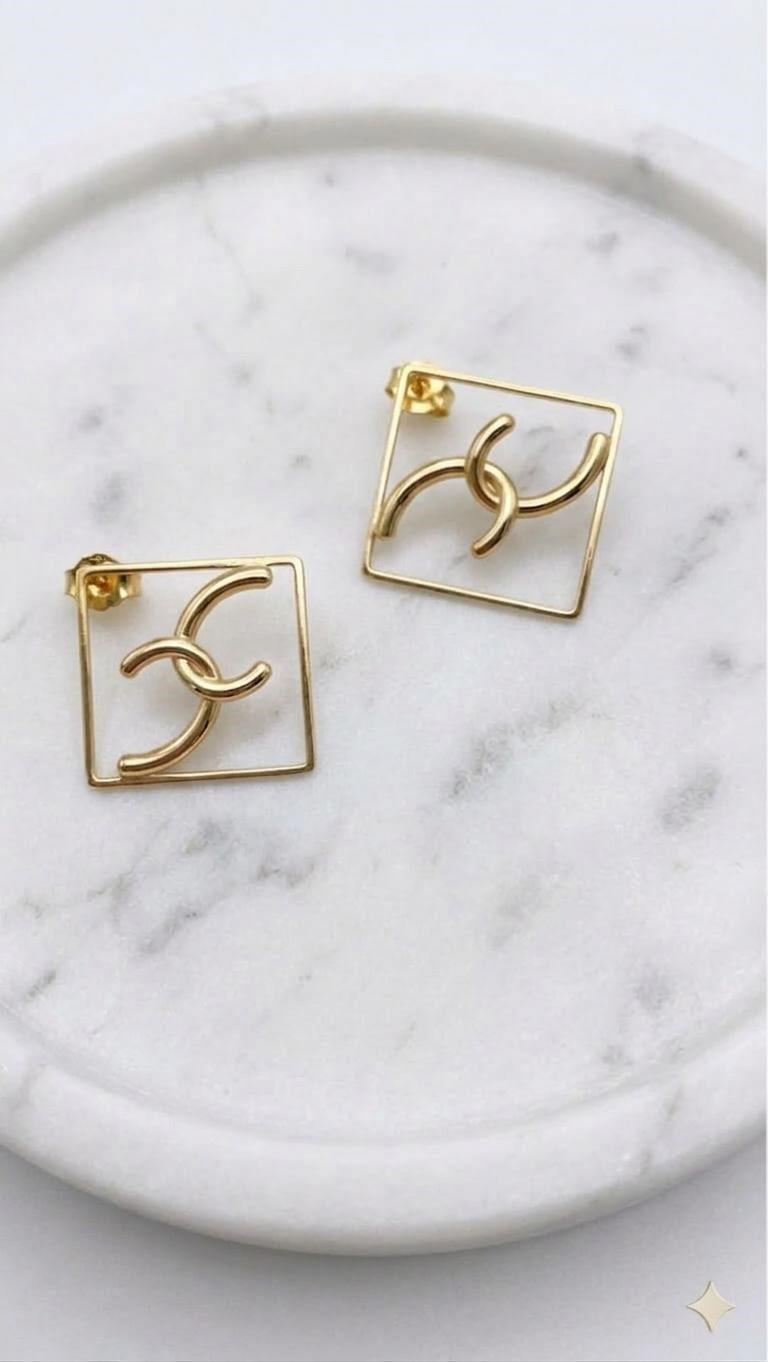 Çelik Küpe (Gold) Kp601