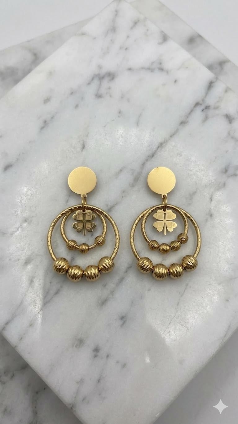 Çelik Küpe (Gold) Kp624