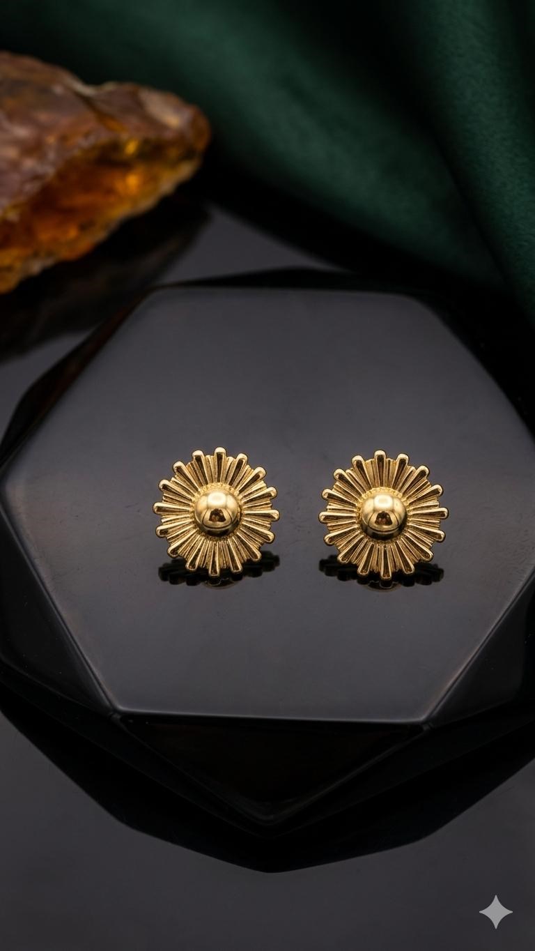 Çelik Küpe (Gold) Kp647
