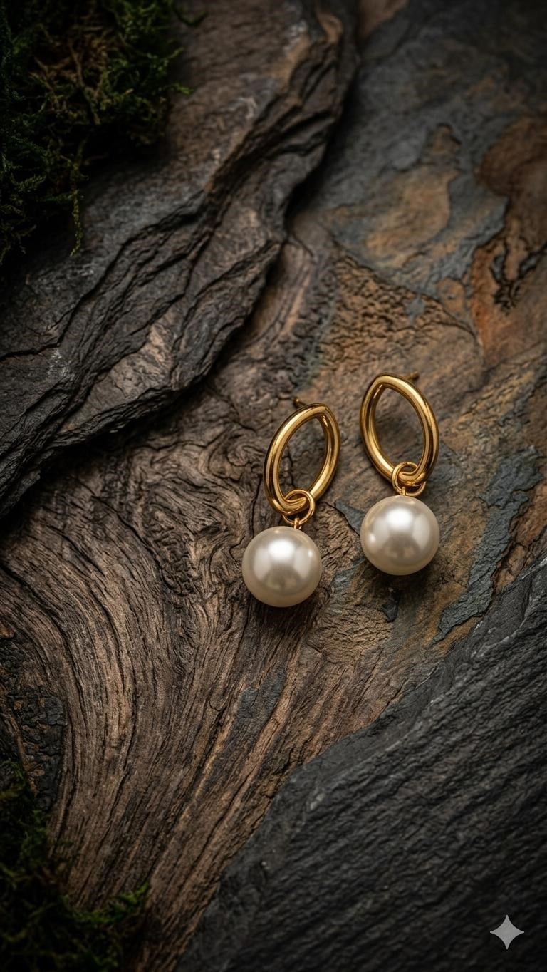 Çelik Küpe (Gold) Kp656
