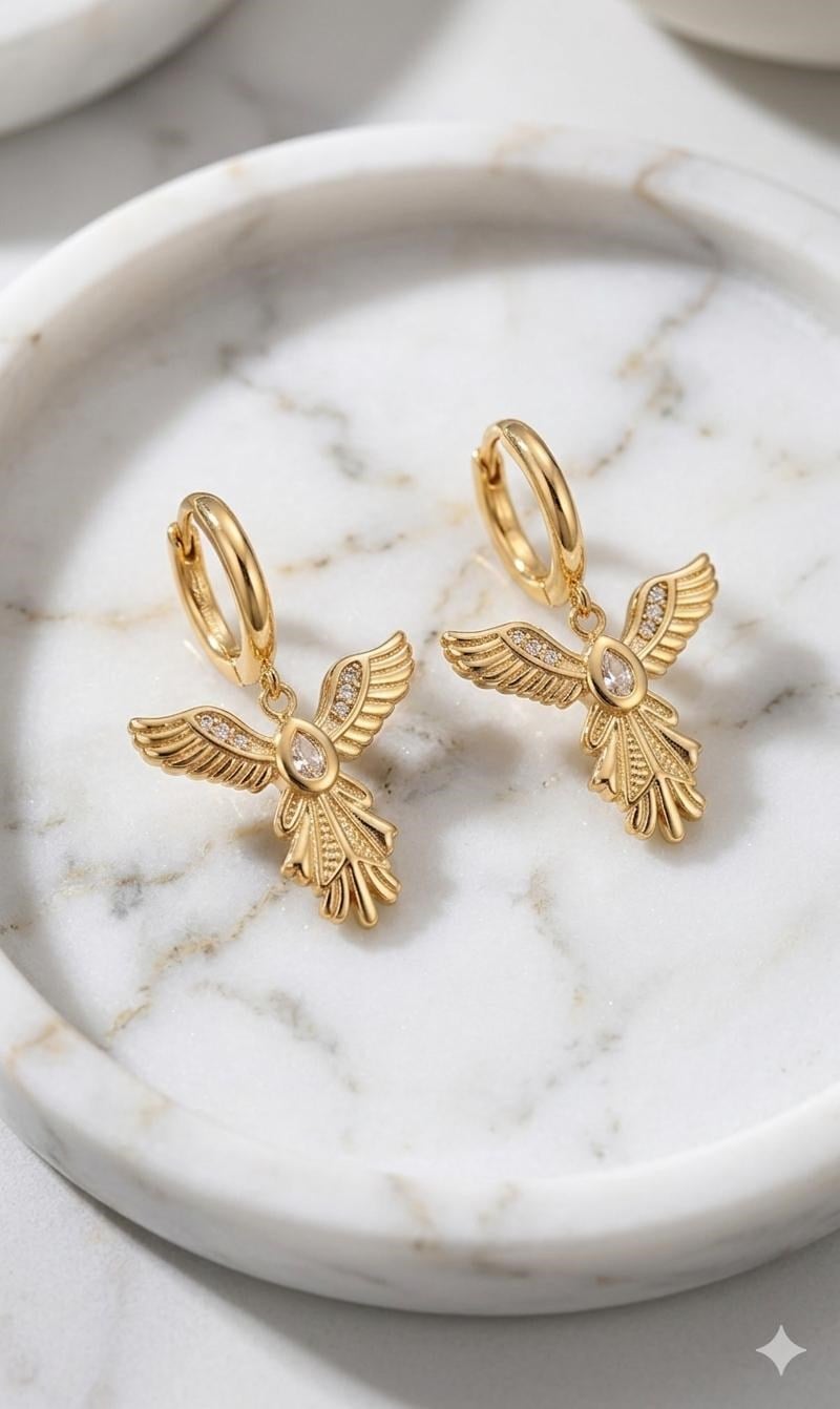 Çelik Küpe (Gold) Kp658