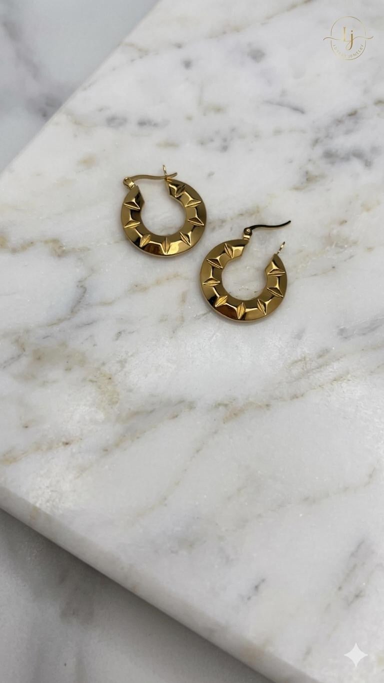 Çelik Küpe (Gold) Kp661