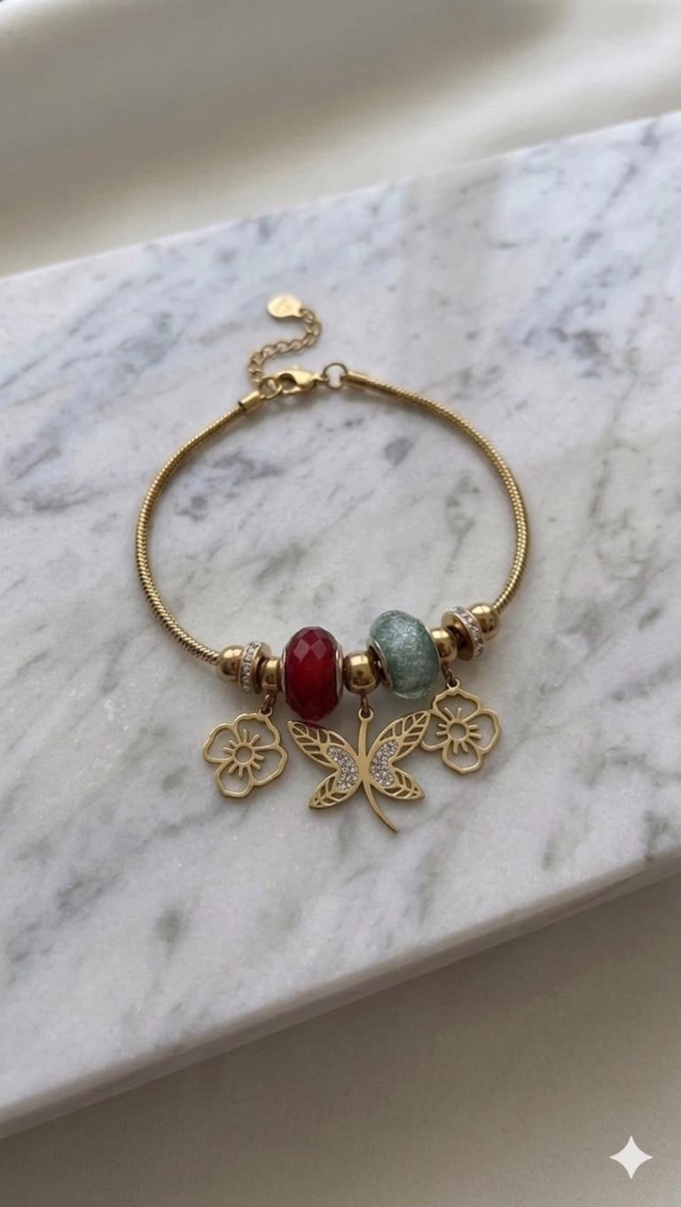 Çelik Pandora Bileklik (Gold) Blk 2495