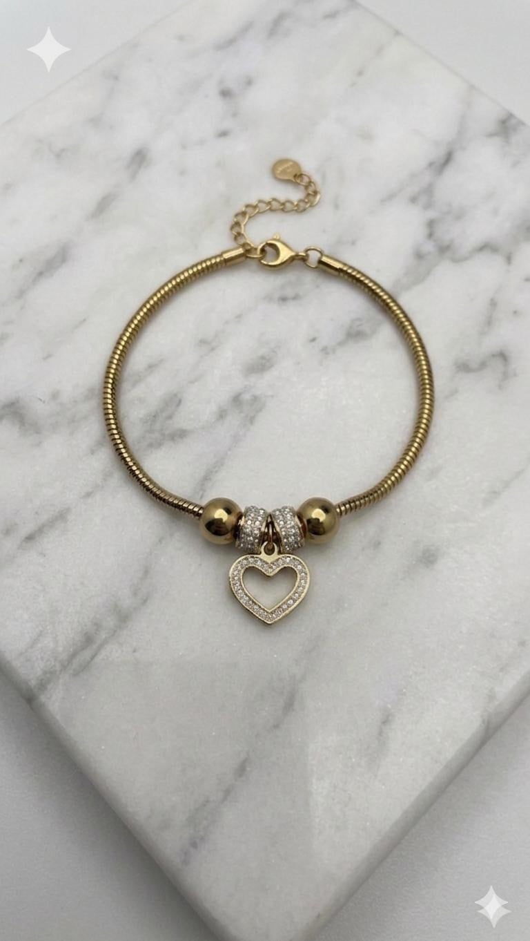Çelik Pandora Bileklik (Gold) Blk 2506