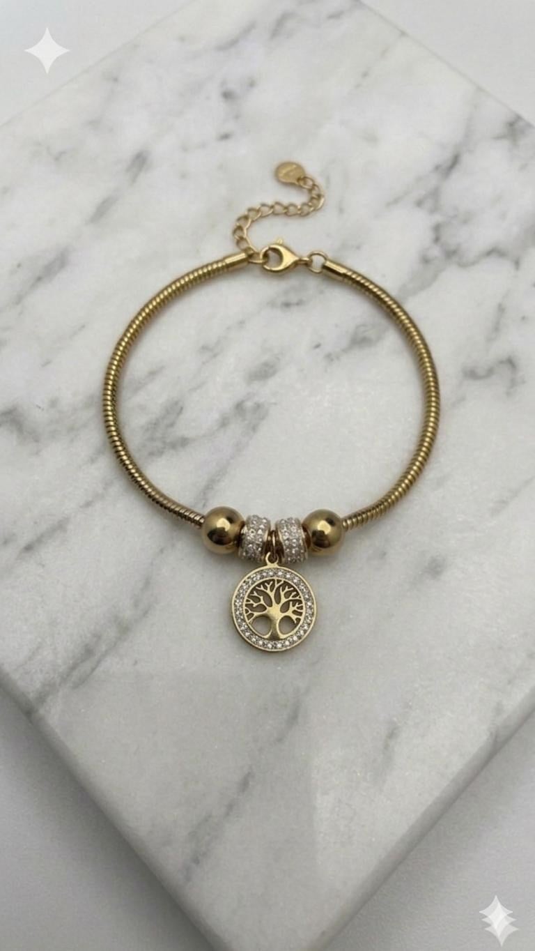 Çelik Pandora Bileklik (Gold) Blk 2508