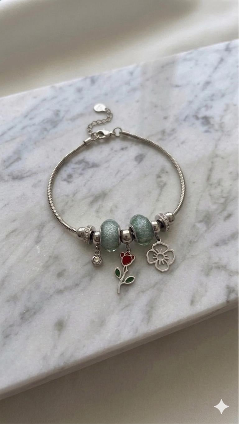 Çelik Pandora Bileklik (Gümüş) Blk 2494