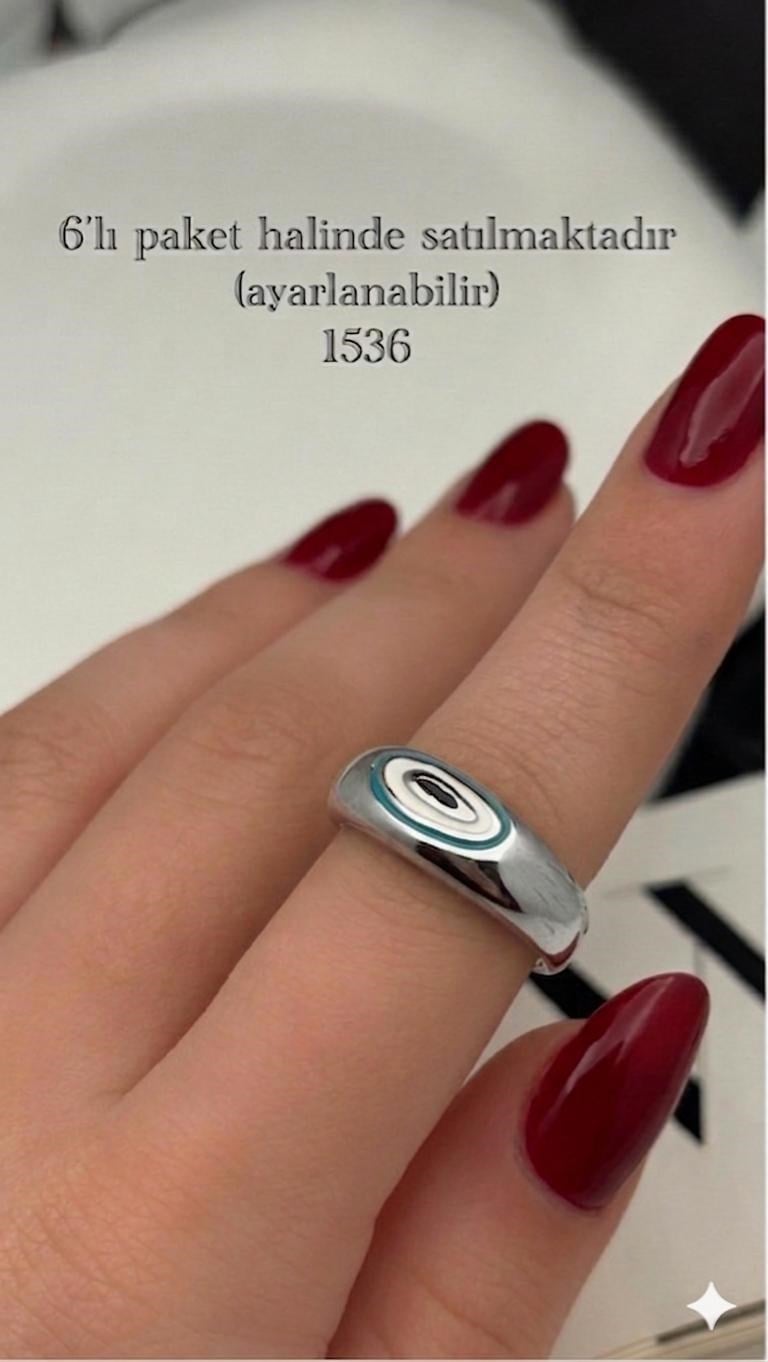Çelik Yüzük  6 adet (Gümüş) 139