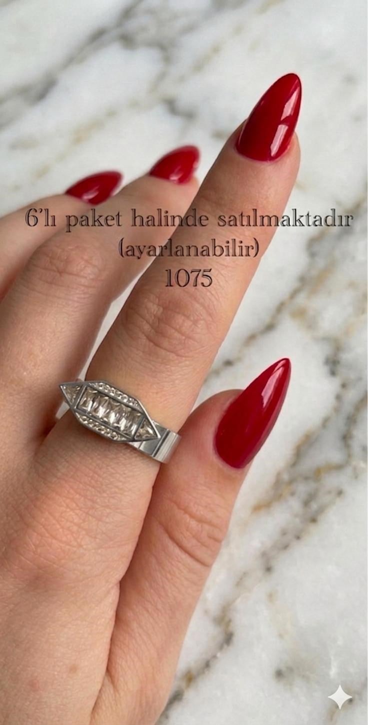 Çelik Yüzük 6 adet (Gümüş) 177