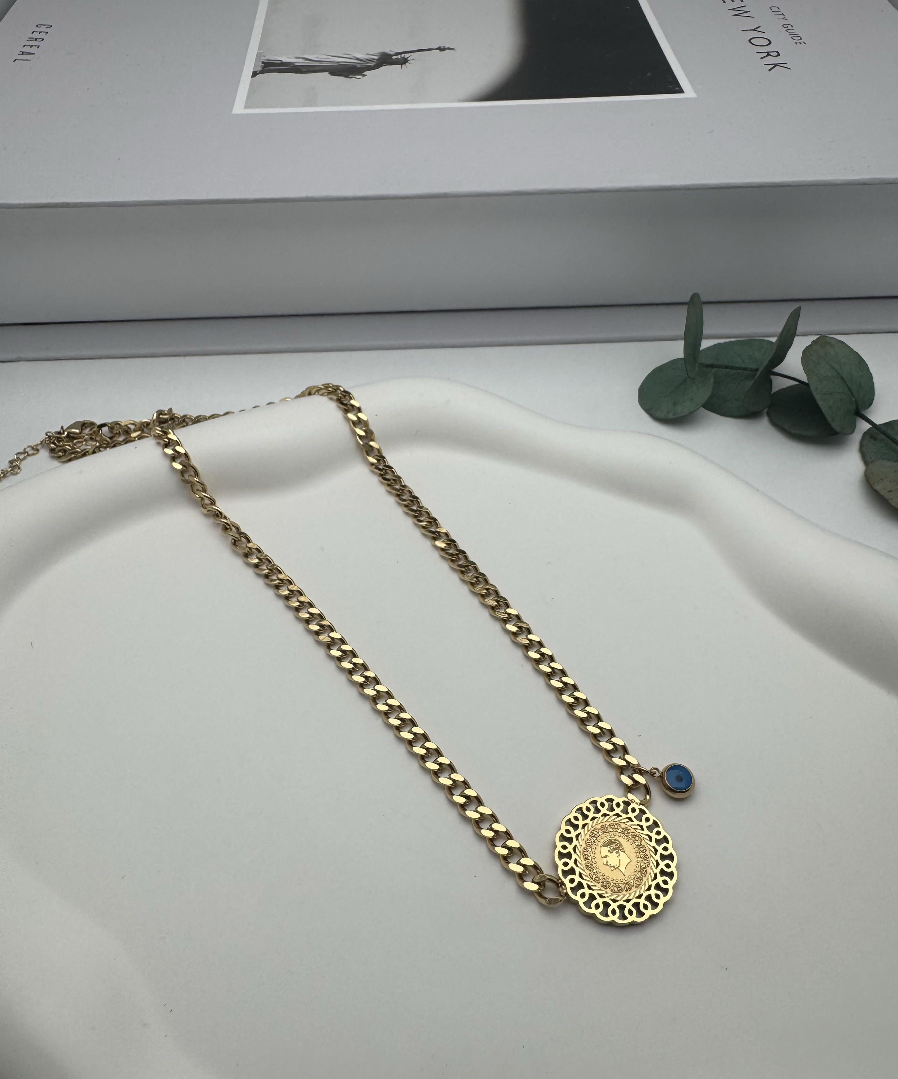 Çeyrekli Kolye (Gold) 010608