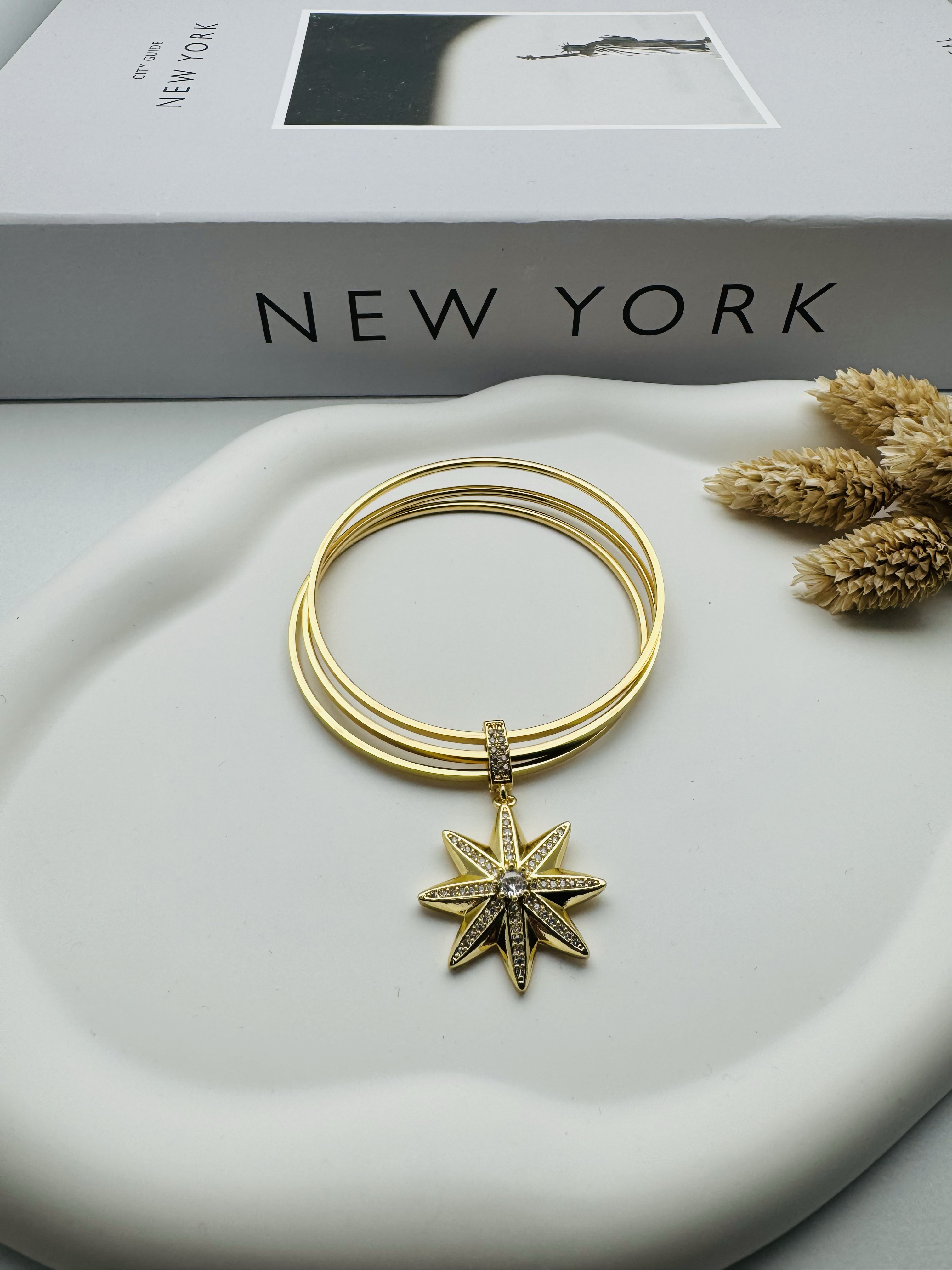 Charmlı Ajda Bilezik (Gold) 6.0mm 22058