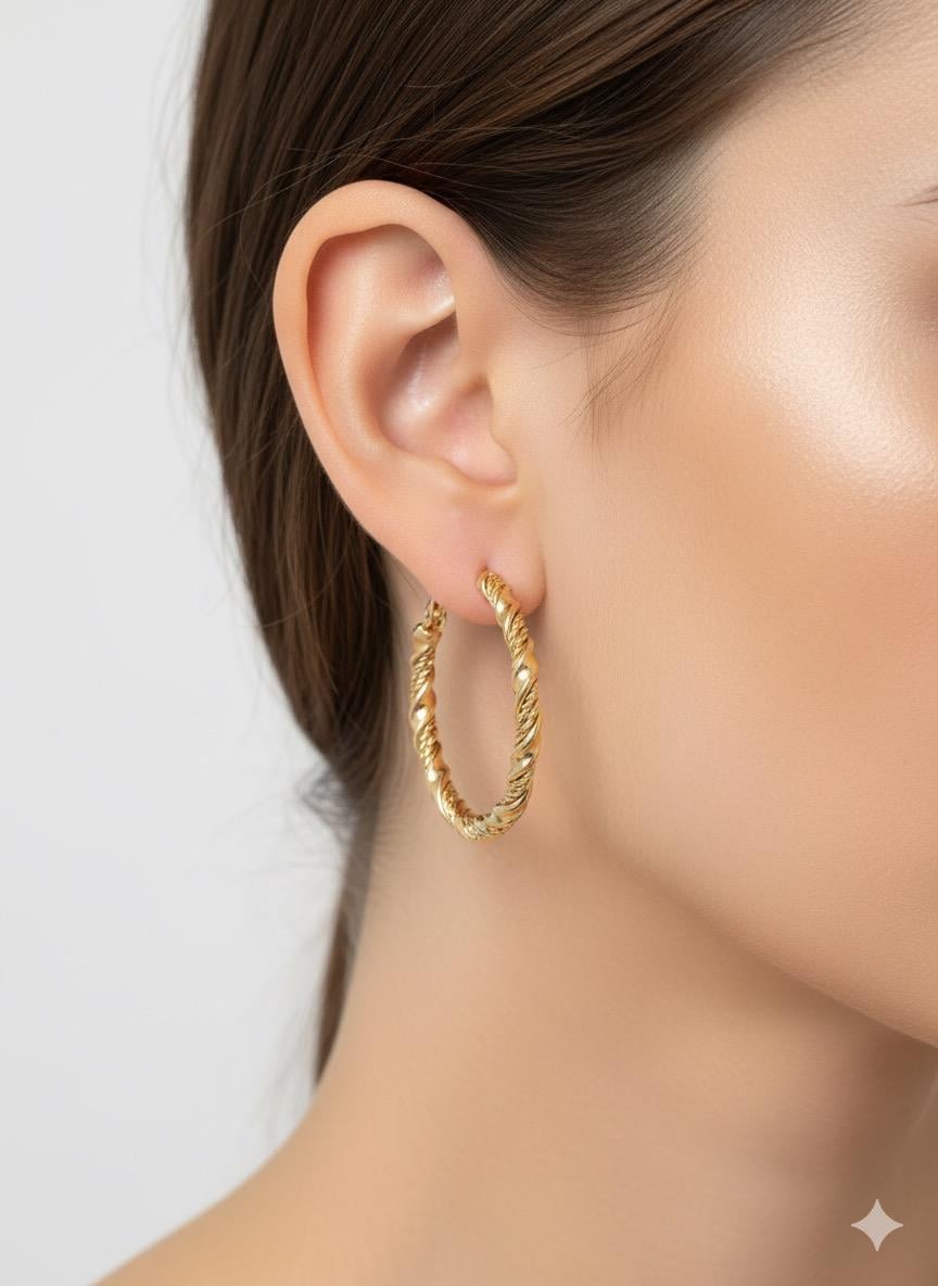 Halka Küpe (Gold) KP124-01