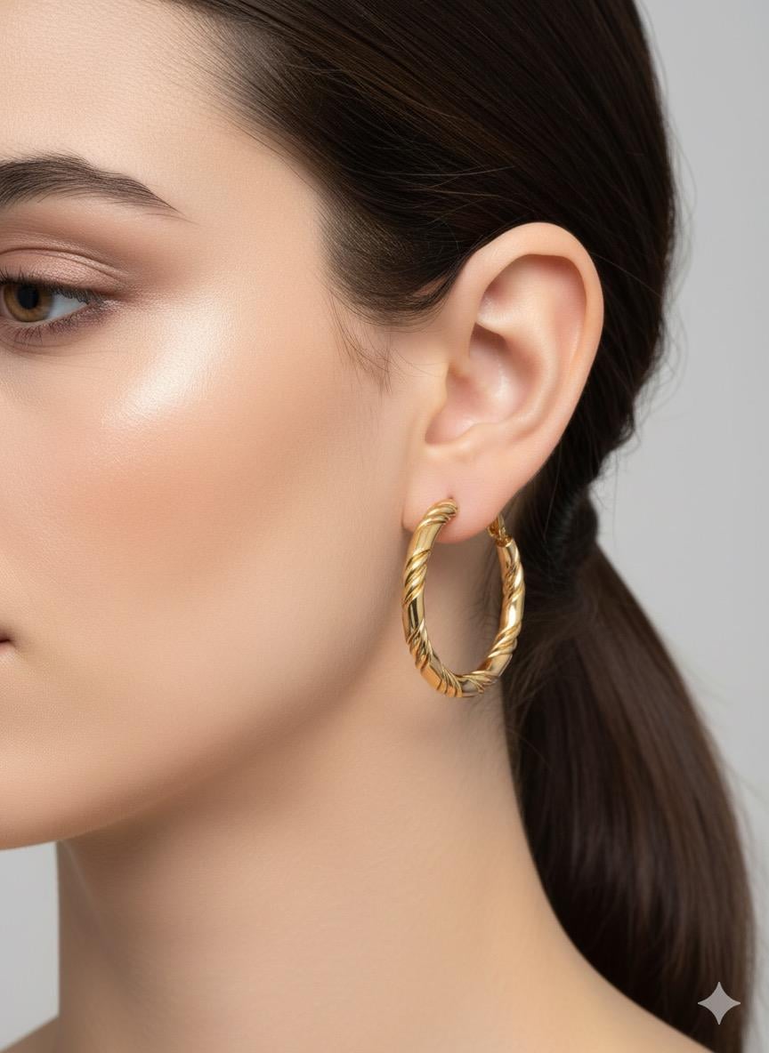 Halka Küpe (Gold) KP128-01