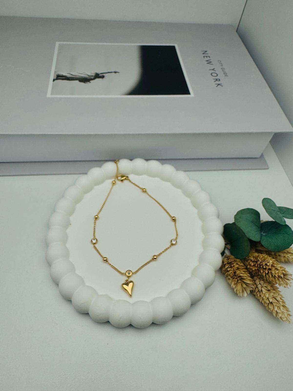 Kalpli Çelik Halhal (Gold) Hb 0238
