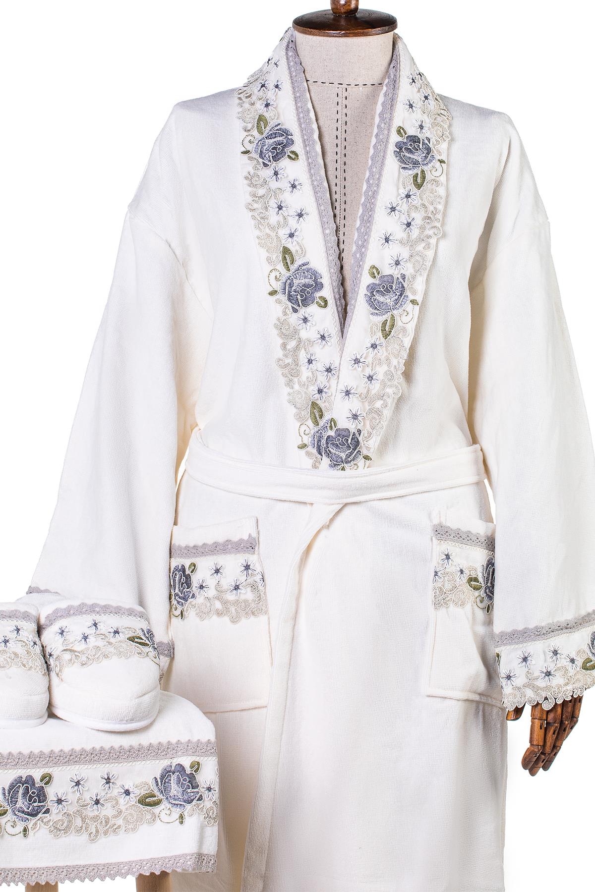 Velvet Line Deluxe Lady Bornoz Seti - Gülerol