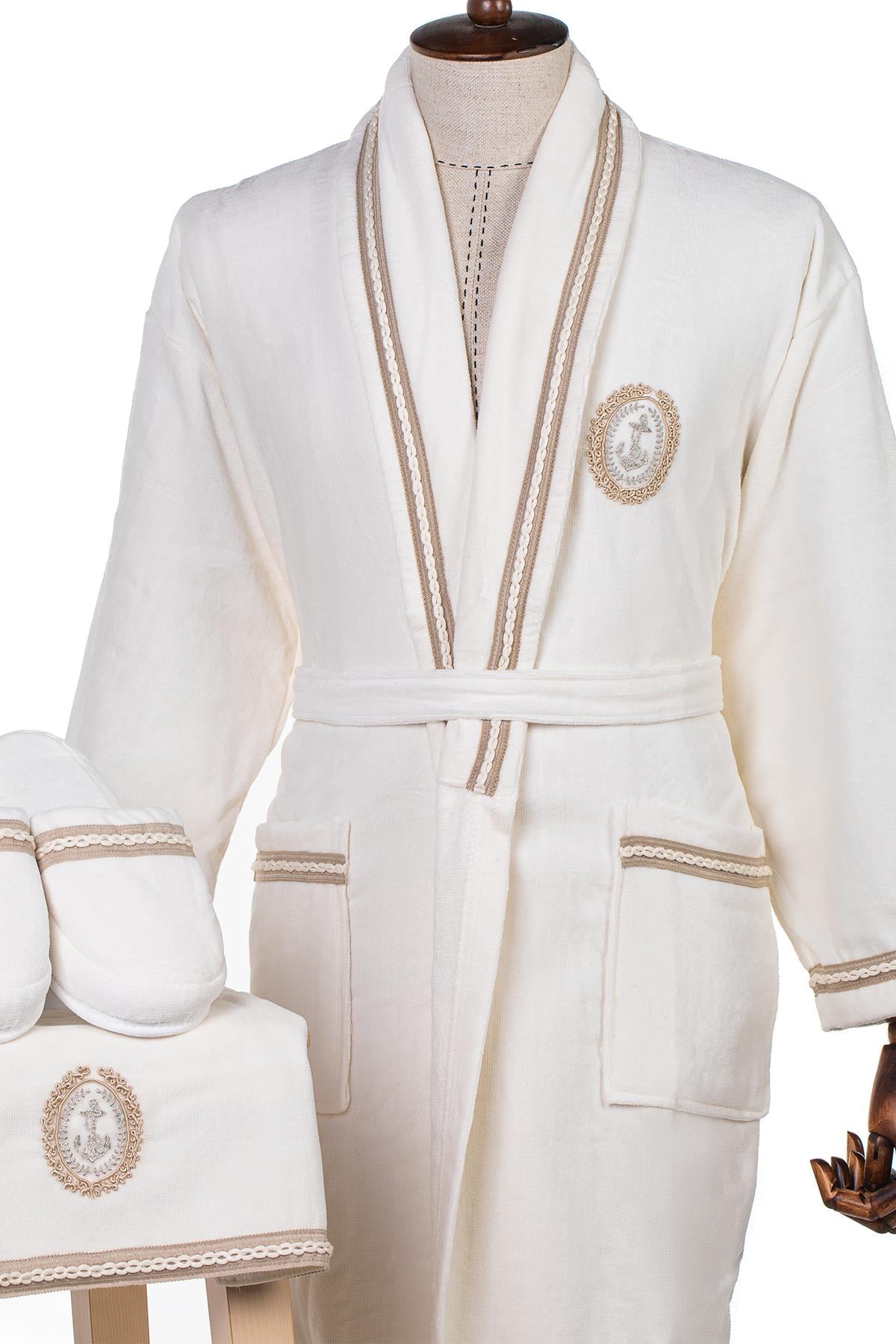 Velvet Line Deluxe Unisex Bornoz Seti - Halat