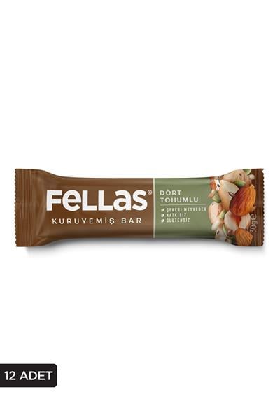 Fellas Dört Tohumlu Kuruyemiş Bar 30g x12 Adet