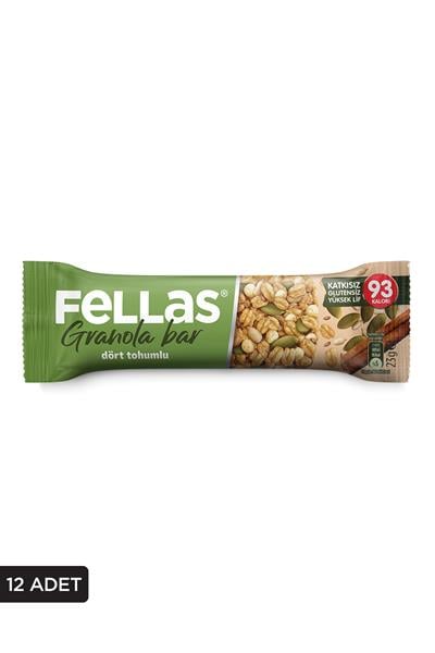 Fellas Dört Tohumlu Granola Bar 12 Adet