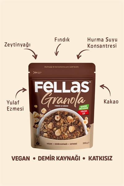 Fellas Granola - Fındık & Kakao 200g