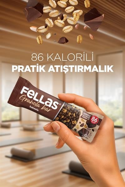 Fellas Kakaolu Granola Bar 12 Adet