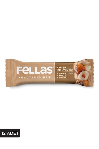Fellas Karışık Kuruyemiş Bar 30g x12 Adet