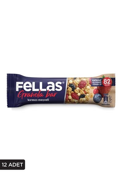 Fellas Kırmızı Meyveli Granola Bar 12 Adet