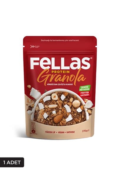 Fellas Protein Granola - Hindistan Cevizi & Kakao 270g