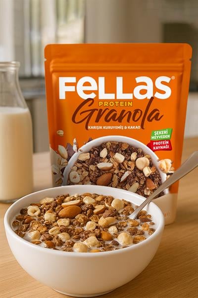 Fellas Protein Granola - Karışık Kuruyemiş & Kakao 270g