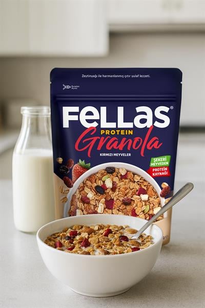 Fellas Protein Granola - Kırmızı Meyveler 270g 3lü Paket