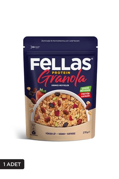 Fellas Protein Granola - Kırmızı Meyveler 270g