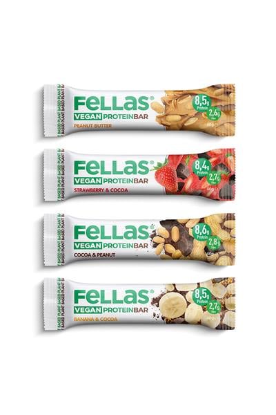 Fellas Vegan Protein Bar Deneme Paketi x 4 Adet