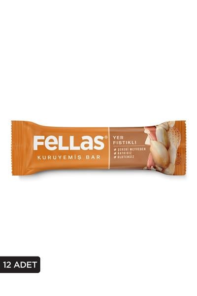 Fellas Yer Fıstıklı Kuruyemiş Bar 30g x12 Adet