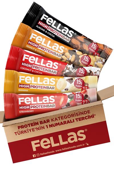 Fellas Yüksek Protein Bar Deneme Paketi x 5 Adet