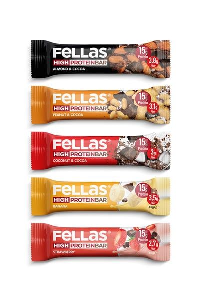 Fellas Yüksek Protein Bar Deneme Paketi x 5 Adet