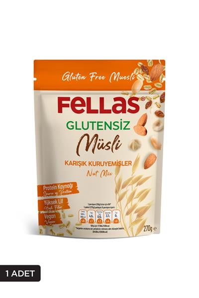 Glutensiz Müsli - Karışık Kuruyemişli 270g