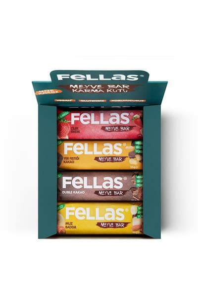 Meyve Bar 35g Karma Kutu 12 Adet (4 Çeşit)